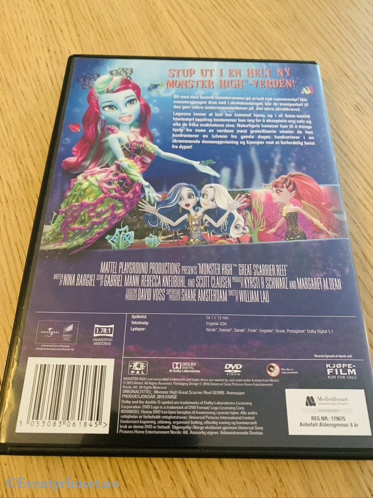 Monster High. Det Store Skrekkrevet. Dvd. Dvd