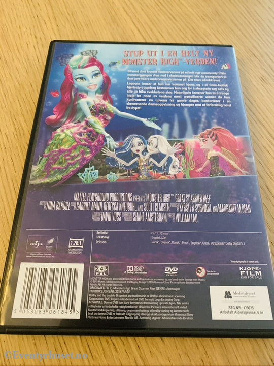 Monster High. Det Store Skrekkrevet. Dvd. Dvd