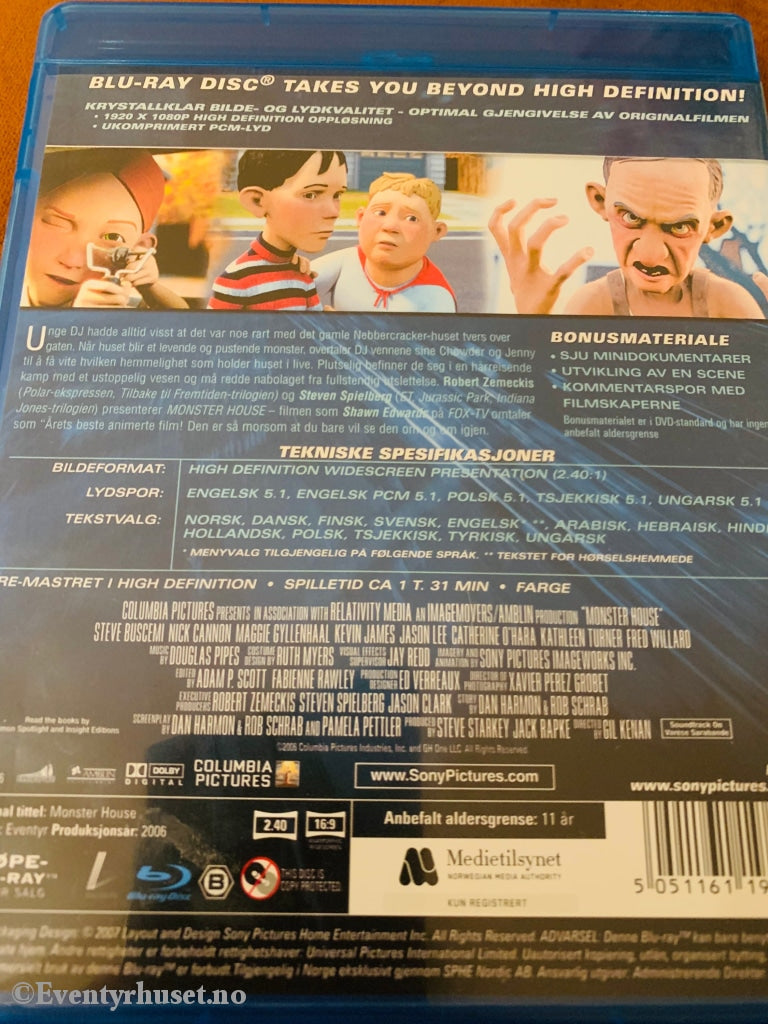 Monster House. 2006. Blu-Ray. Blu-Ray Disc