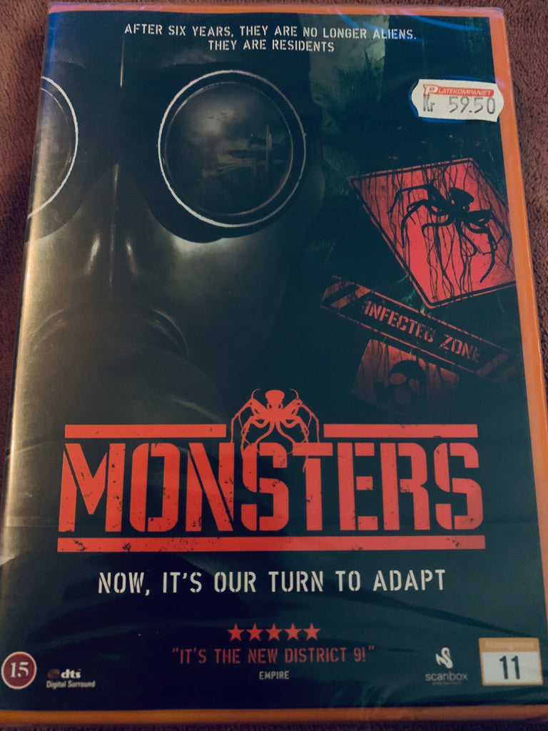 Monsters. 2010. DVD. Ny i plast! DVD