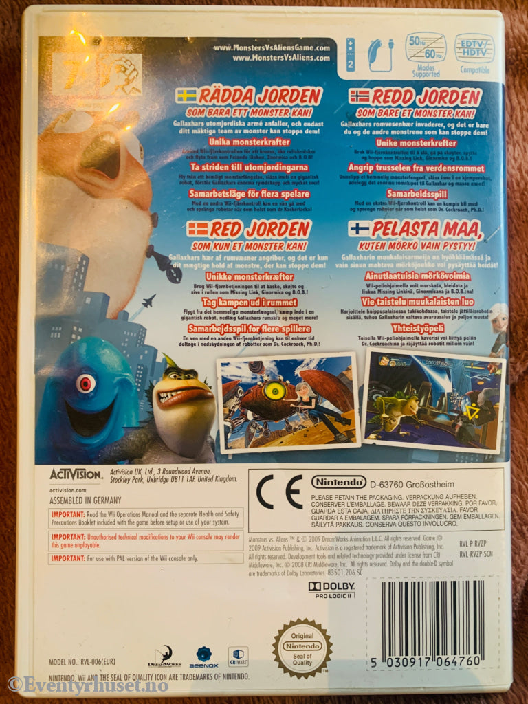 Monsters vs Aliens . Nintendo Wii.