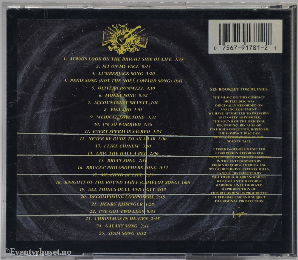 Monty Python. 1989. Monty Python Sings. . CD.