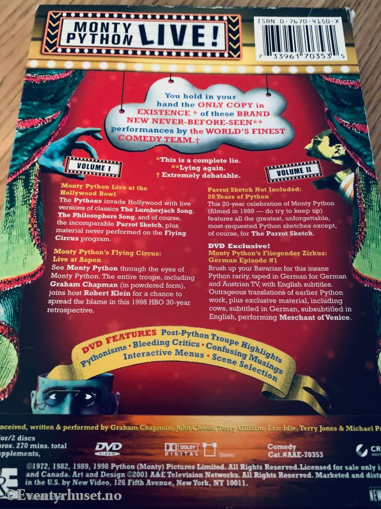 Monty Python Live! 2003. DVD samleboks