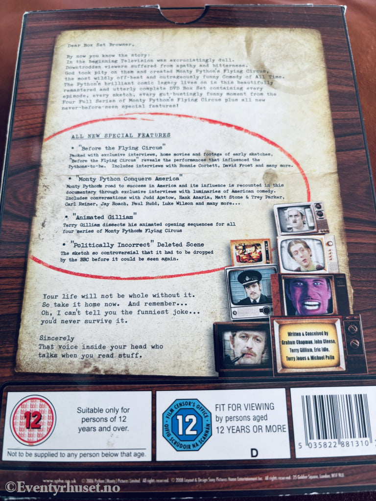 Monty Python's Flying Circus: The Complete Boxset, 2007. DVD samleboks.