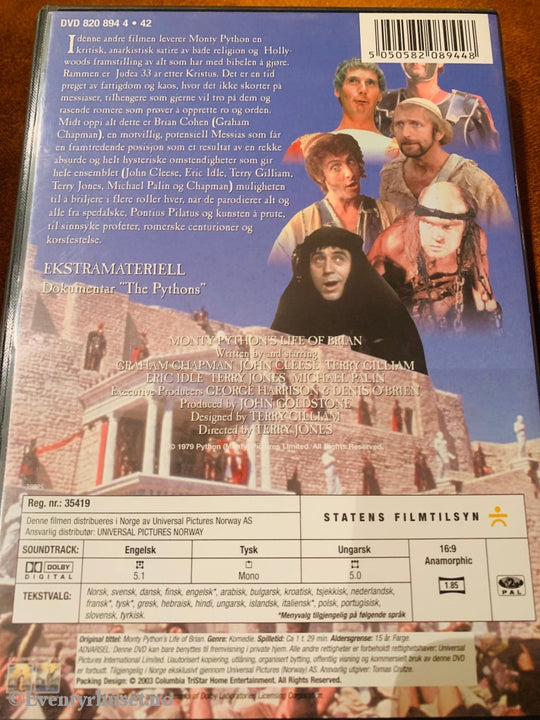 Monty Pythons Life Of Brian. 1979. Dvd. Dvd