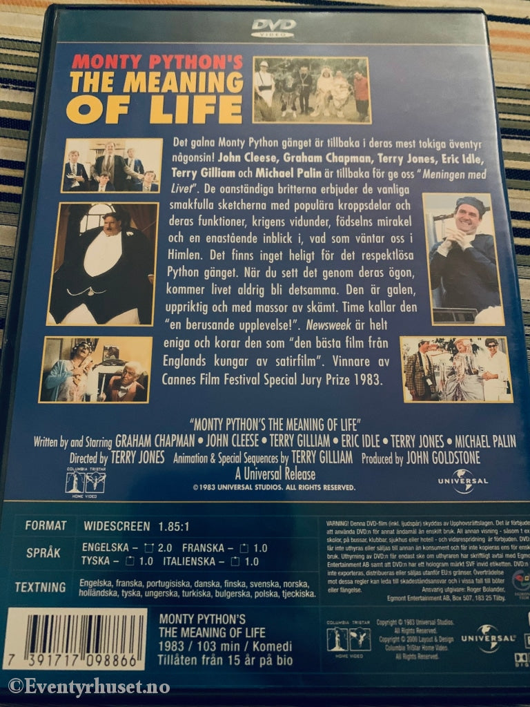 Monty Pythons Meaning Of Life (Meningen Med Livet). Dvd. Dvd