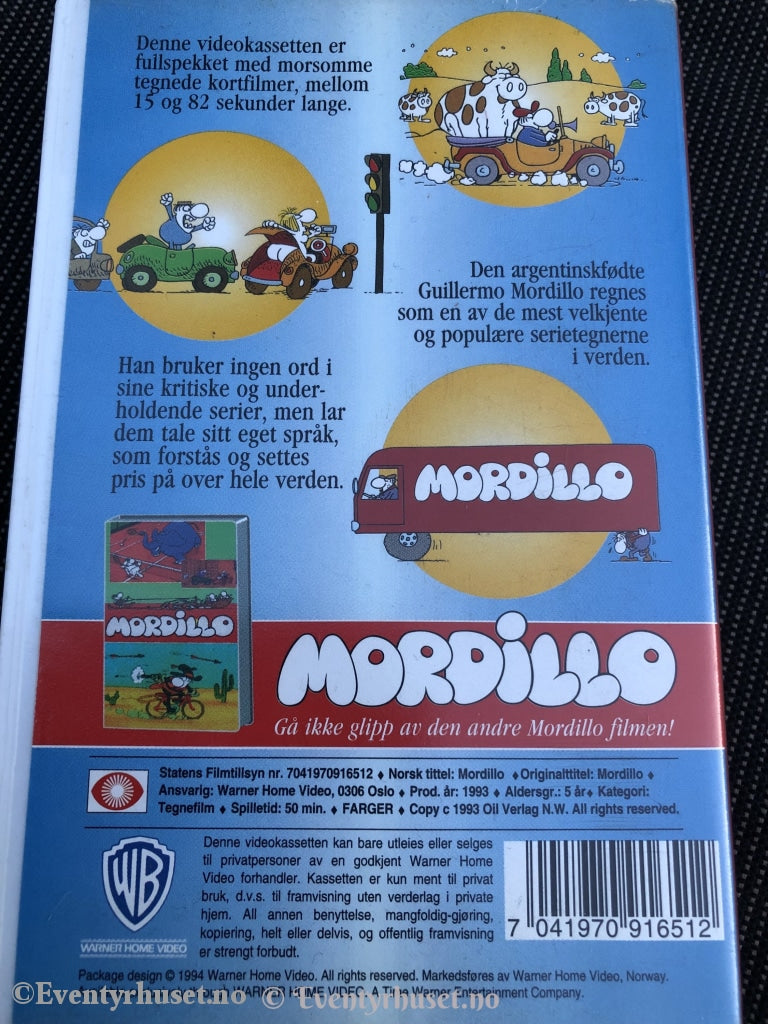 Mordillo. 1993. Vhs. Vhs