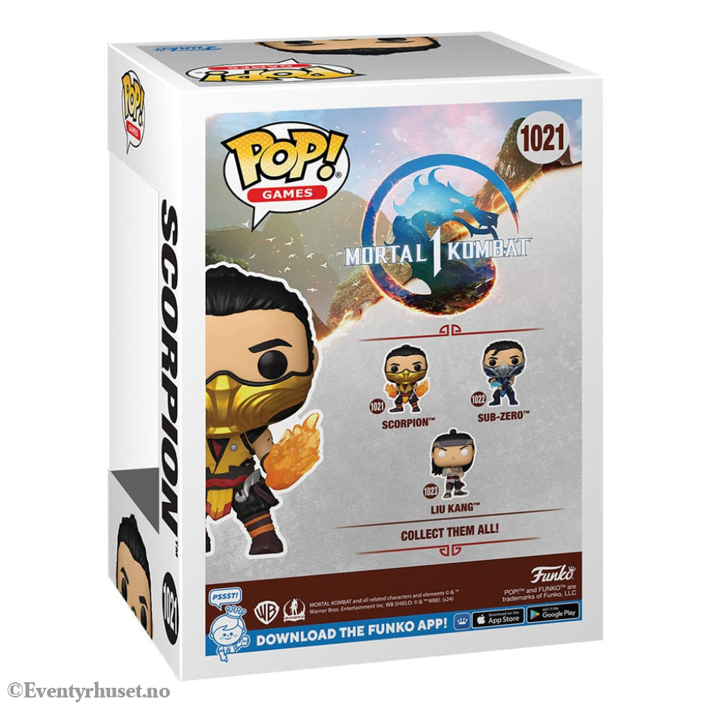 Mortal Kombat POP! Games Vinyl Figure Scorpion 9 cm Collectibles