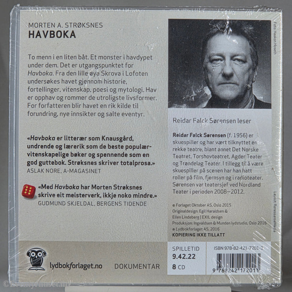 Morten A. Strøksnes (2015). Havboka. Lydbok på CD. Ny i plast!
