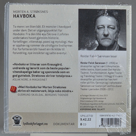 Morten A. Strøksnes (2015). Havboka. Lydbok på CD. Ny i plast!