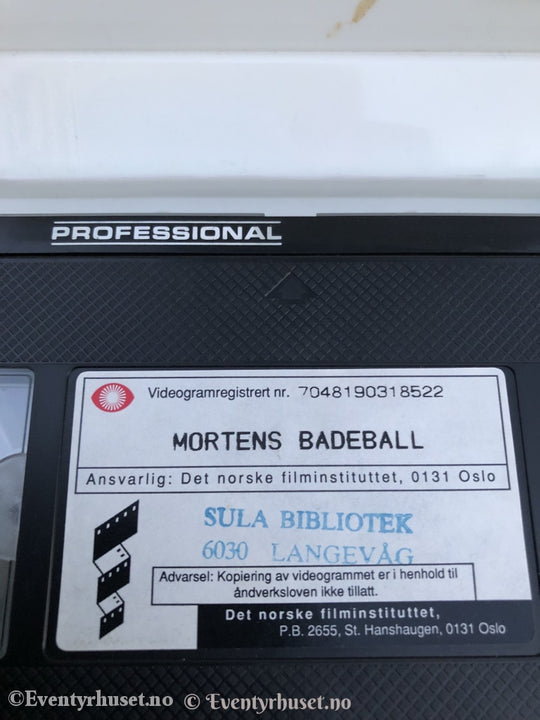 Mortens Badeball. 1993. Vhs Big Box.