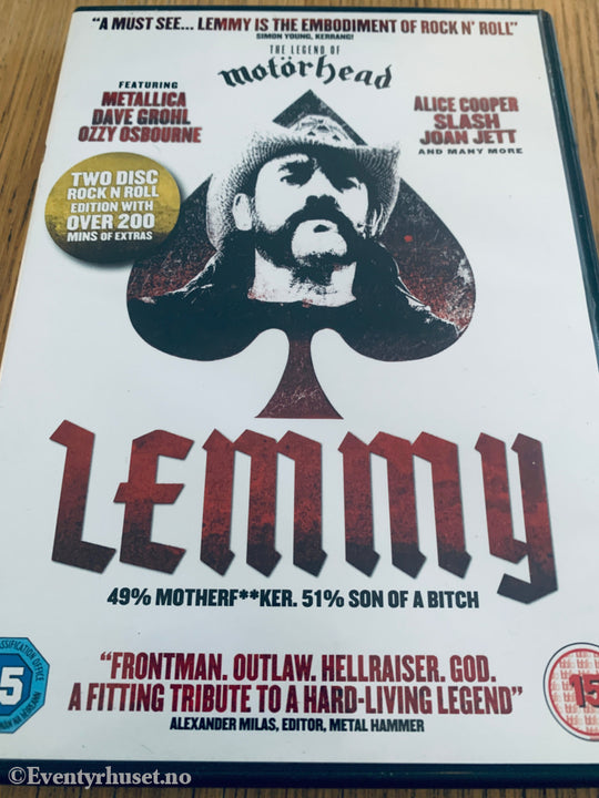 Lemmy: 49% Motherf**ker, 51% Son of a Bitch (2010). DVD