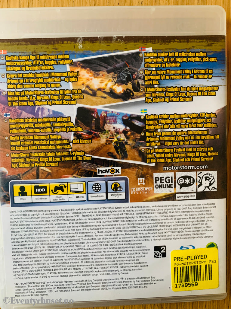 MotorStorm. PS3.