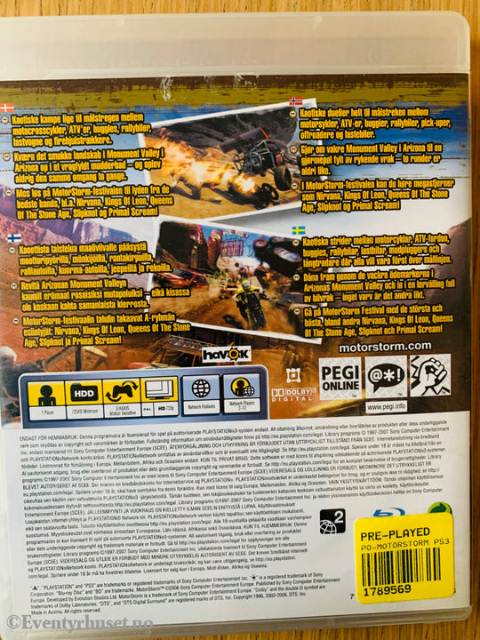 MotorStorm. PS3.