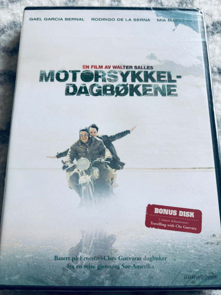 Motorsykkeldagbøkene. DVD. Ny i plast!