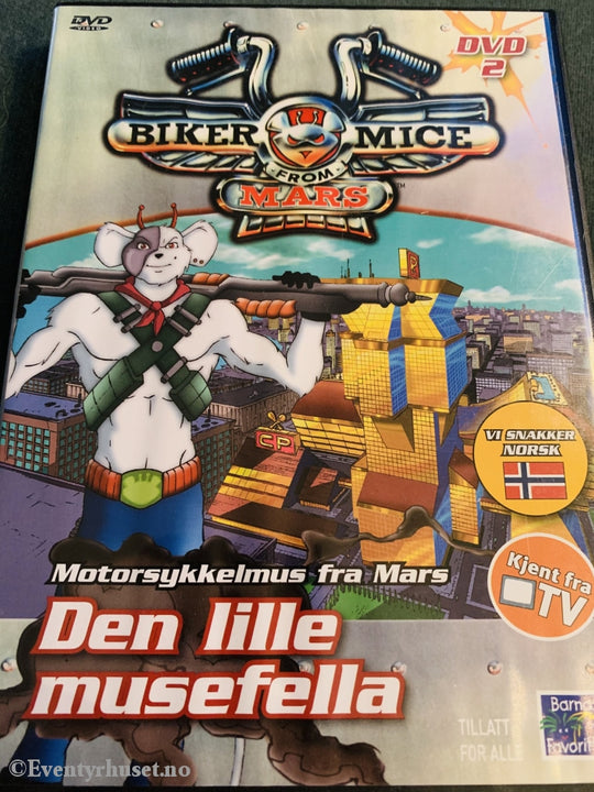 Motorsykkelmus Fra Mars Nr. 2. Den Lille Musefella (Biker Mice From Mars). Dvd. Dvd