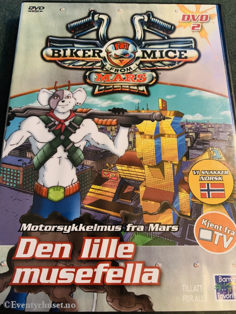 Motorsykkelmus Fra Mars Nr. 2. Den Lille Musefella (Biker Mice From Mars). Dvd. Dvd