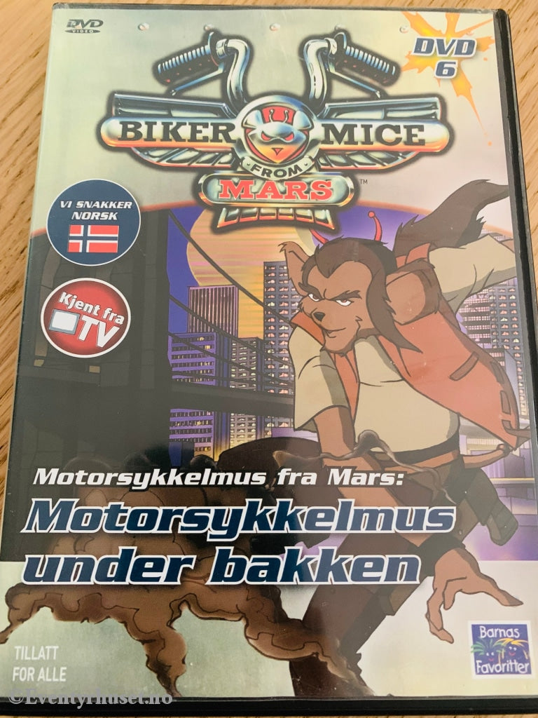 Motorsykkelmus Fra Mars Nr. 6. Under Bakken. 2006. (Biker Mice From Mars). Dvd. Dvd