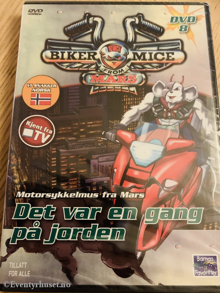 Motorsykkelmus Fra Mars Nr. 8. Det Var En Gang På Jorden. 2006. (Biker Mice From Mars). Dvd. Ny I