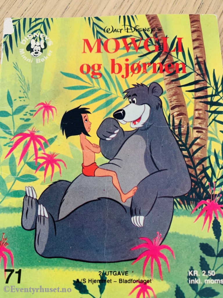 Mowgli Og Bjørnen (Disneys Minni Bøker 71). 1969/79. Fortelling