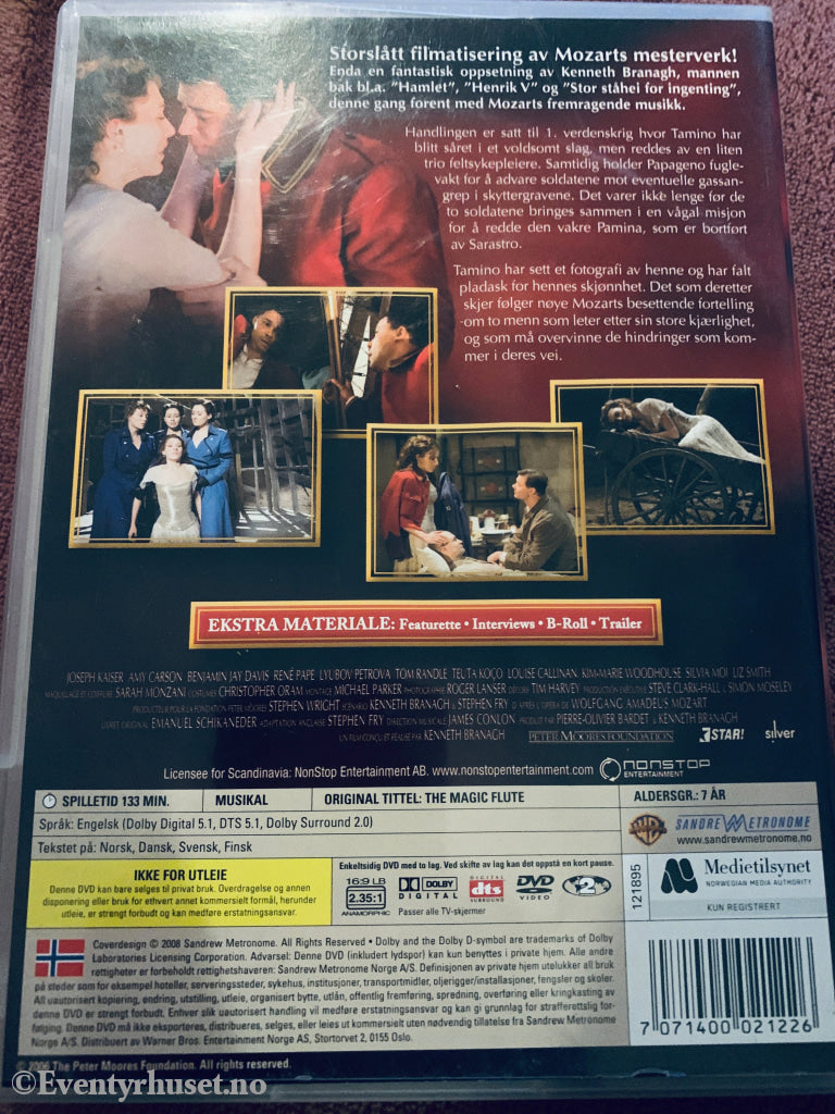 Mozarts Tryllefløyten. DVD.