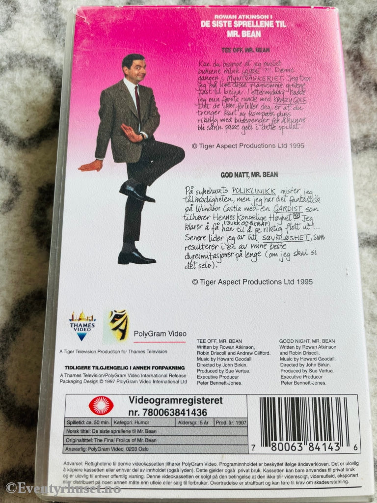 Mr. Bean 7. 1997. Vhs. Vhs