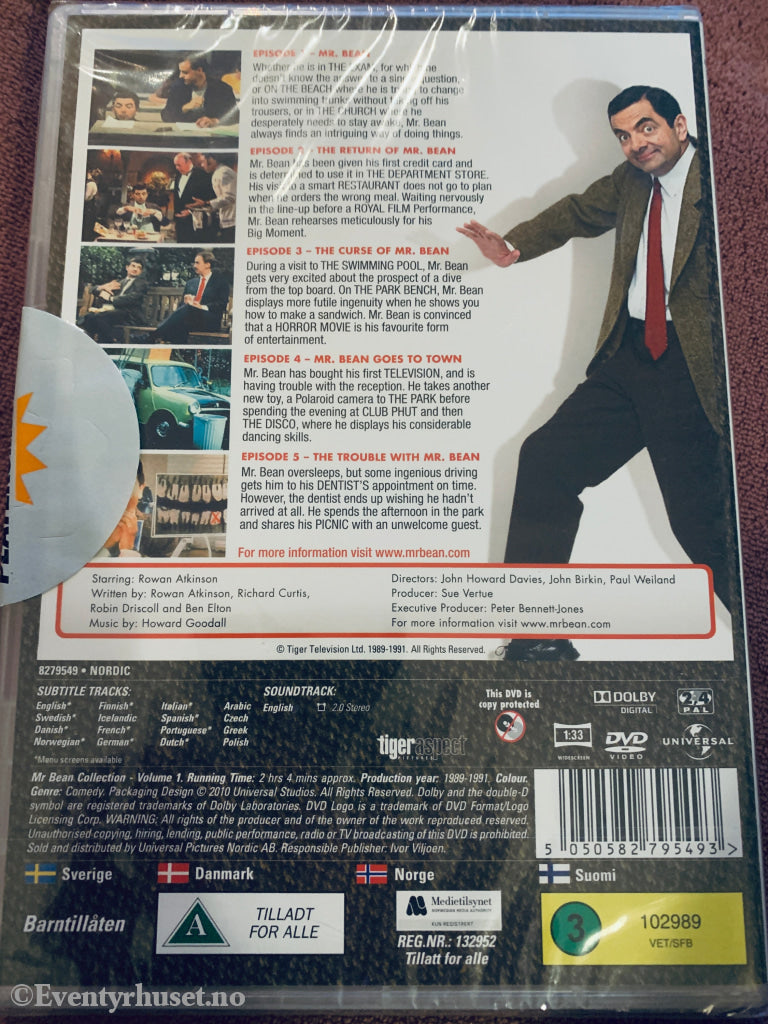 Mr. Bean Vol. 1 Digitally Remastered Edition. DVD. Ny i plast!
