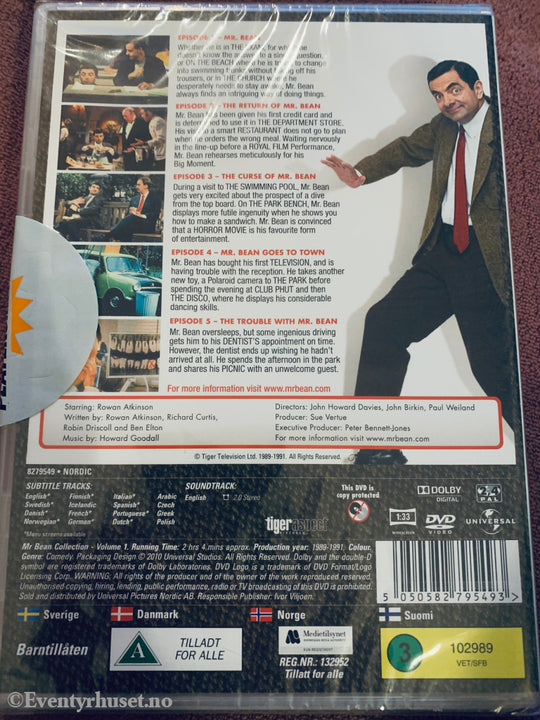 Mr. Bean Vol. 1 Digitally Remastered Edition. DVD. Ny i plast!