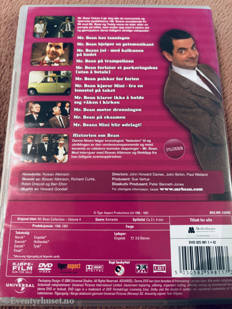 Mr. Bean Volum 4 (1990–1995). DVD.