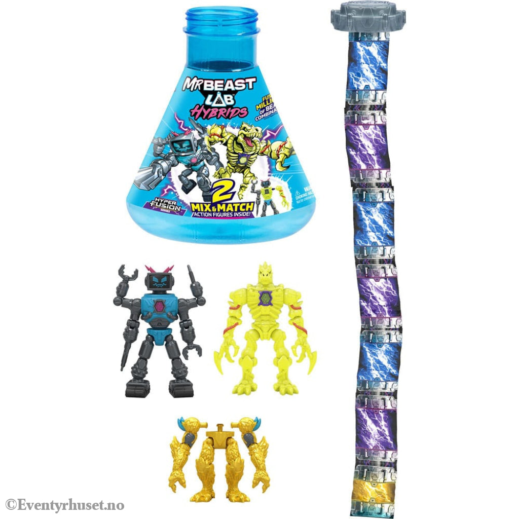 Mr. Beast Lab Hybrids Series 2 Mini Figuren 2er-Pack Lab-Bot vs Gid Skeleton 11 cm Toys