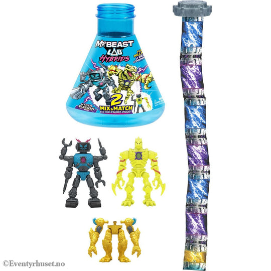 Mr. Beast Lab Hybrids Series 2 Mini Figuren 2er-Pack Lab-Bot vs Gid Skeleton 11 cm Toys