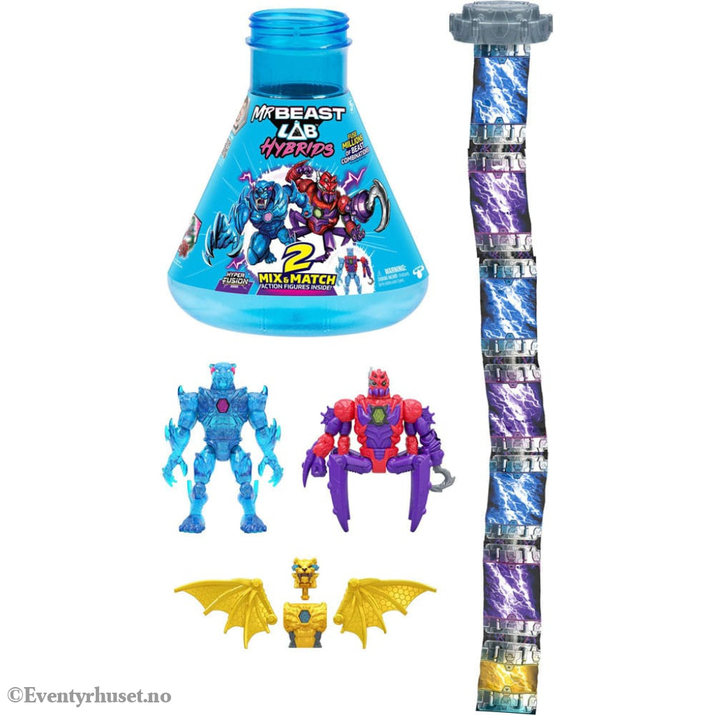 Mr. Beast Lab Hybrids Series 2 Mini Figuren 2er-Pack Spider vs Energy Panther 11 cm Toys