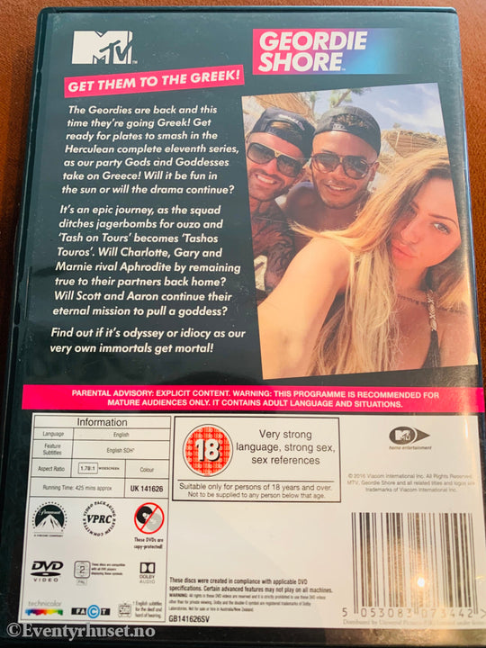 Mtv Geordie Shore - The Complete Eleventh Series. Dvd. Dvd