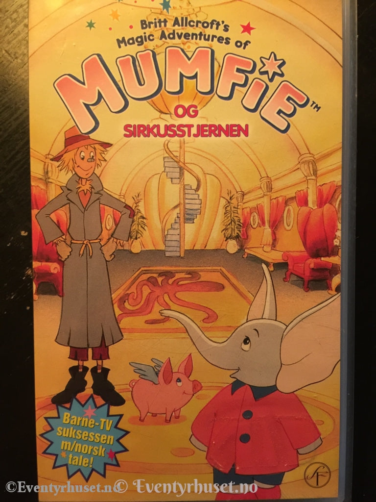 Mumfie Og Sirkusstjernen. 1995. Vhs. Vhs