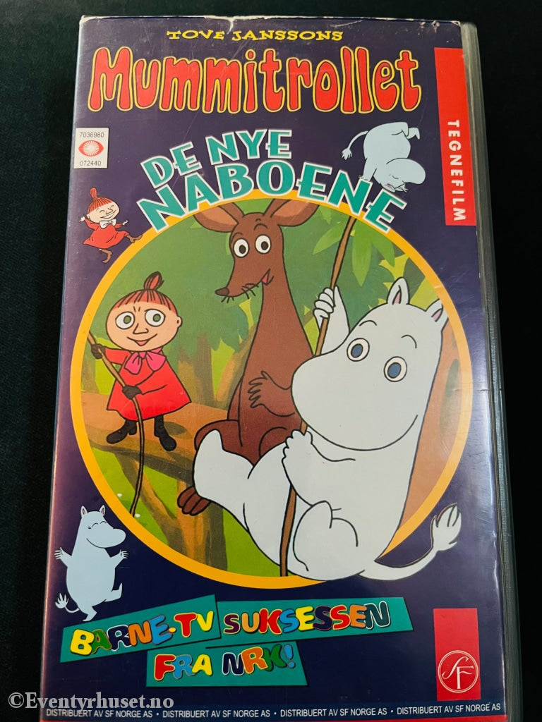 Mummitrollet Og De Nye Naboene. Vhs. Vhs