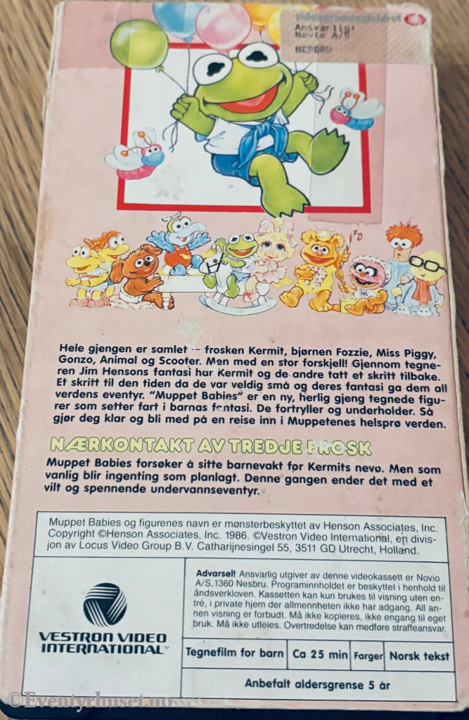Muppet Babies - Nærkontakt av tredje frosk. 1986. VHS. VHS