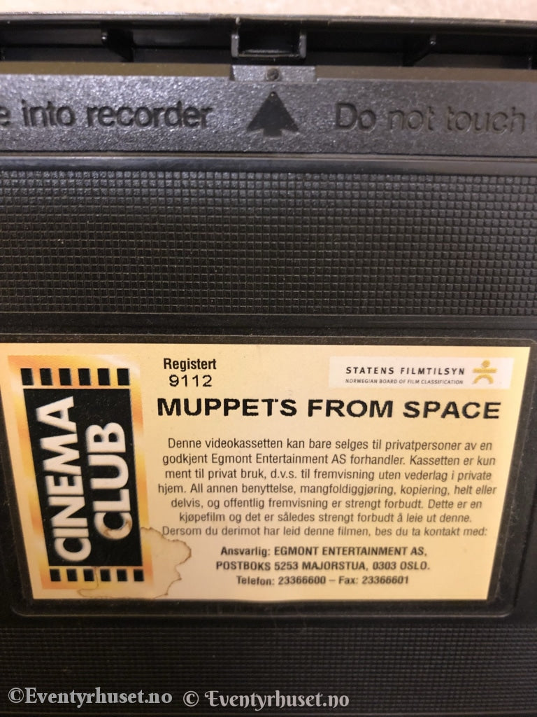 Muppets From Space. 1999. Vhs. Vhs