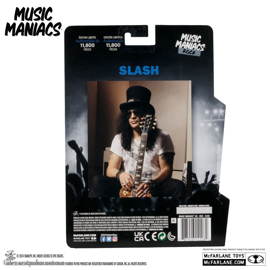 Music Maniacs Rock Action Figure Slash 15 cm Mint In Sealed Box (MISB)! Actionfigur