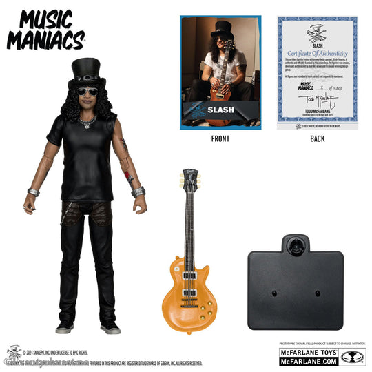 Music Maniacs Rock Action Figure Slash 15 cm Mint In Sealed Box (MISB)! Actionfigur