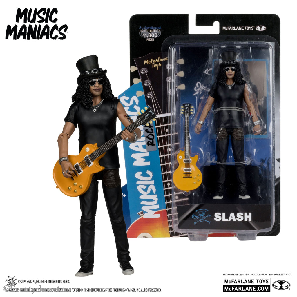 Music Maniacs Rock Action Figure Slash 15 cm Mint In Sealed Box (MISB)! Actionfigur