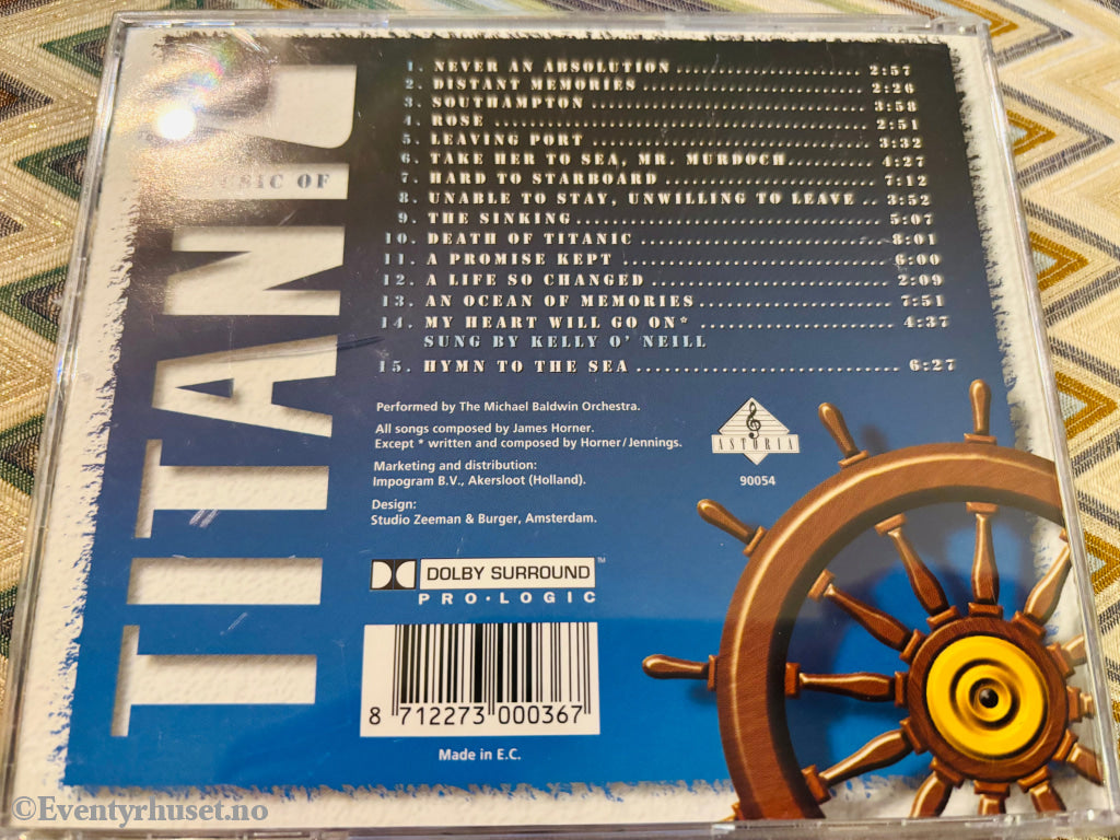 Music of Titanic. Soundtrack. CD.