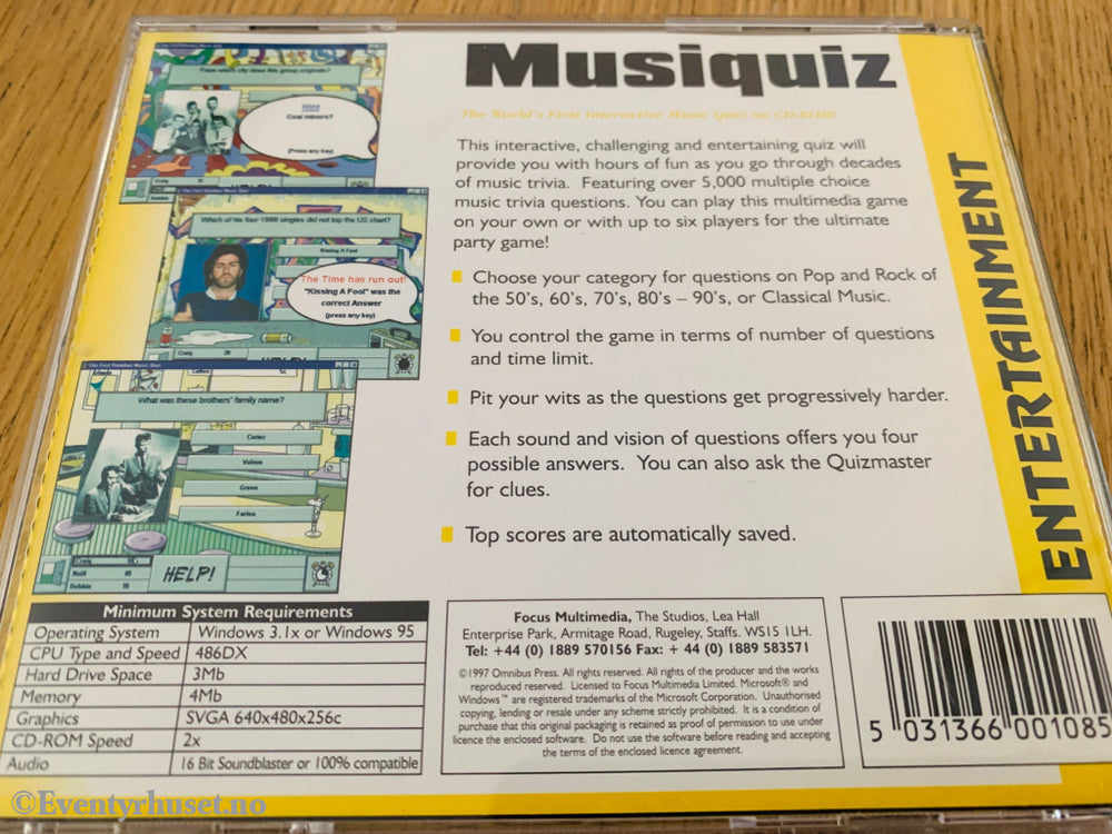 Musiquiz. PC-spill.