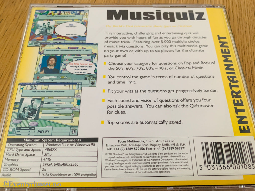 Musiquiz. PC-spill.