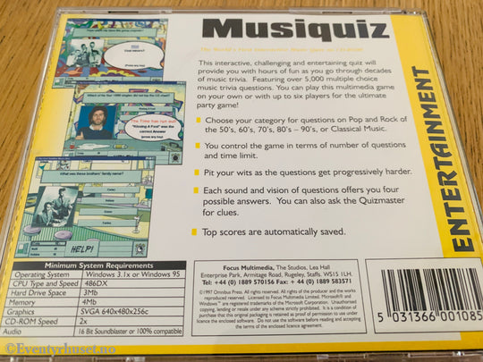 Musiquiz. PC-spill.
