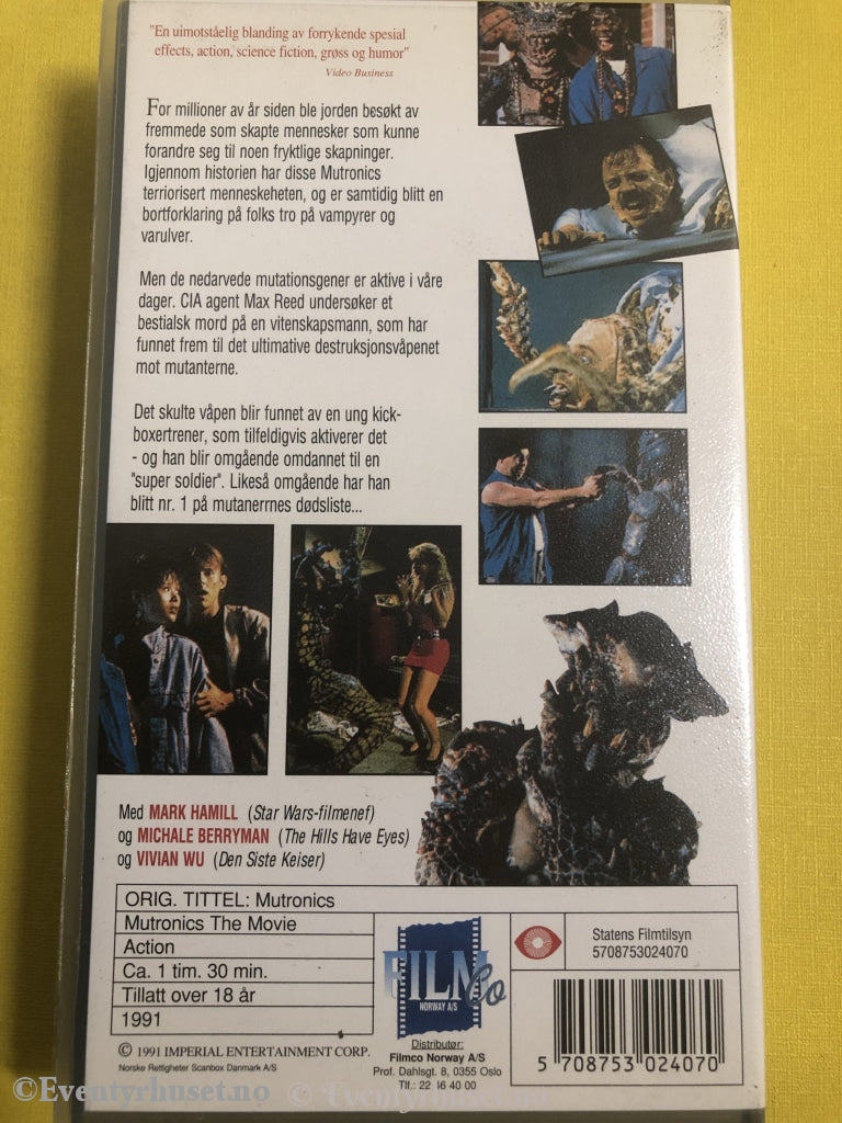 Mutronics - The Movie. 1991. Vhs. Vhs