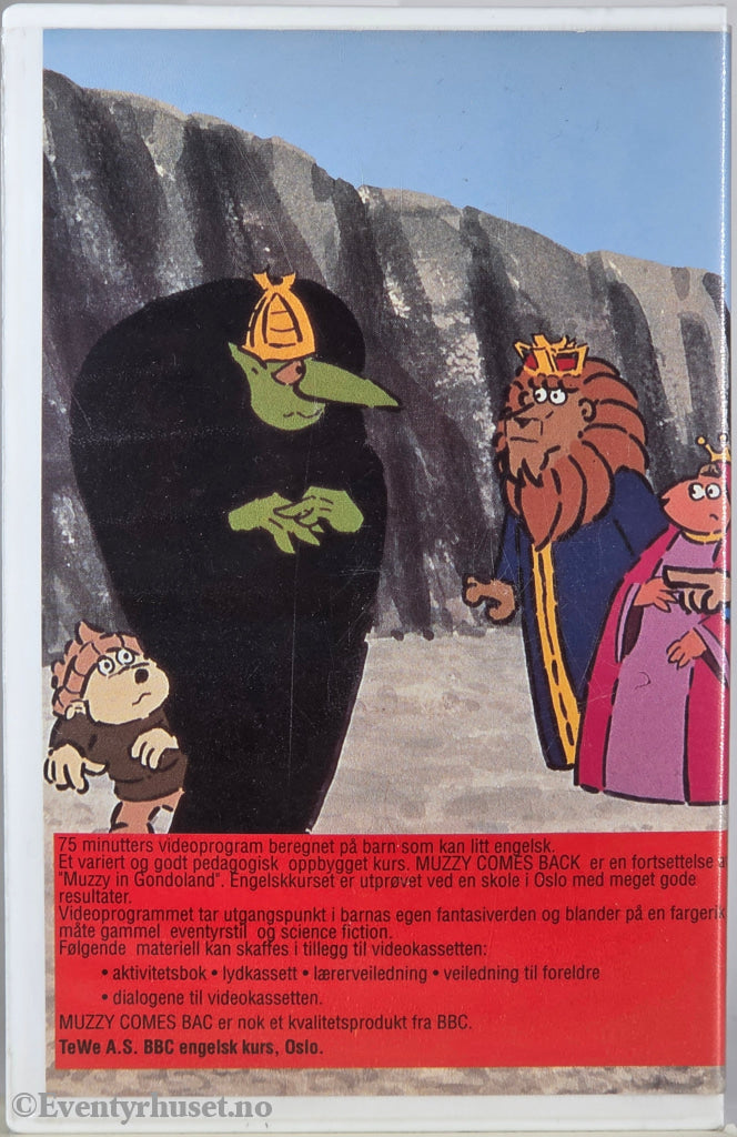 Muzzy Comes Back – 1989 . VHS Big Box.