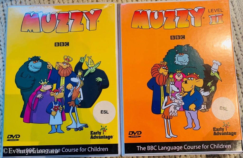 Muzzy Level I & Ii. The Bbc Language Course For Children. Dvd / Pc Bøker.