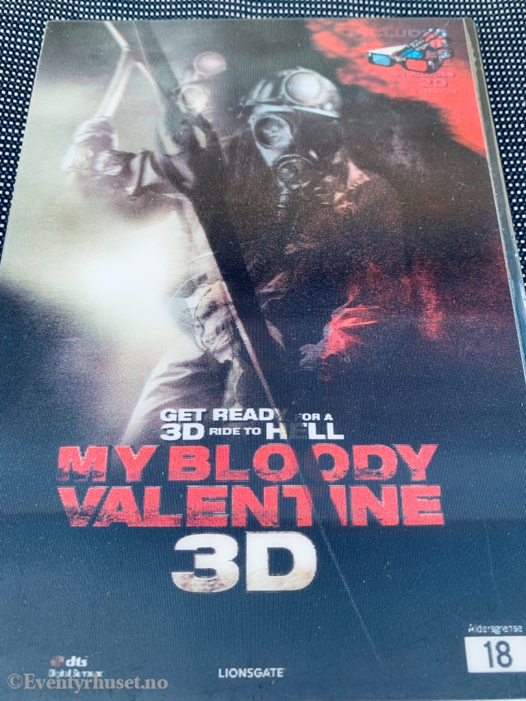 My Bloody Valentine 3D (2009). DVD. Med 3D briller!