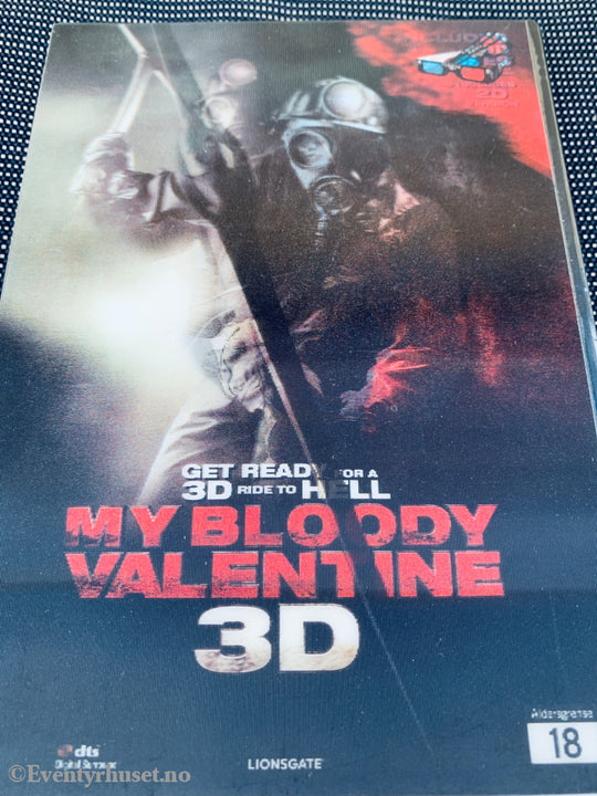 My Bloody Valentine 3D (2009). DVD. Med 3D briller!