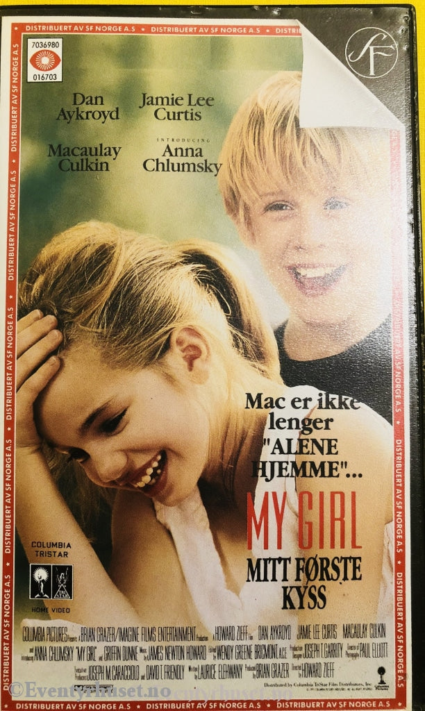 My Girl. Mitt Første Kyss. 1991. Vhs. Vhs